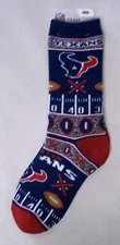 Houston Texans Socks Medium Size 5  to 10 Super Fan