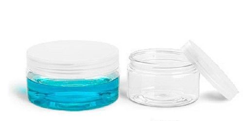 4 oz Clear Low Profile Jar 70/400 PET w/ CHOICE of caps -12 sets FREE SHIPPING - Picture 4 of 6