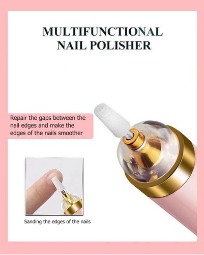Electric Nail Drill Sander Nail Manicure Machine Mill With Light Art Pen Tools - 第 21/28 張圖片