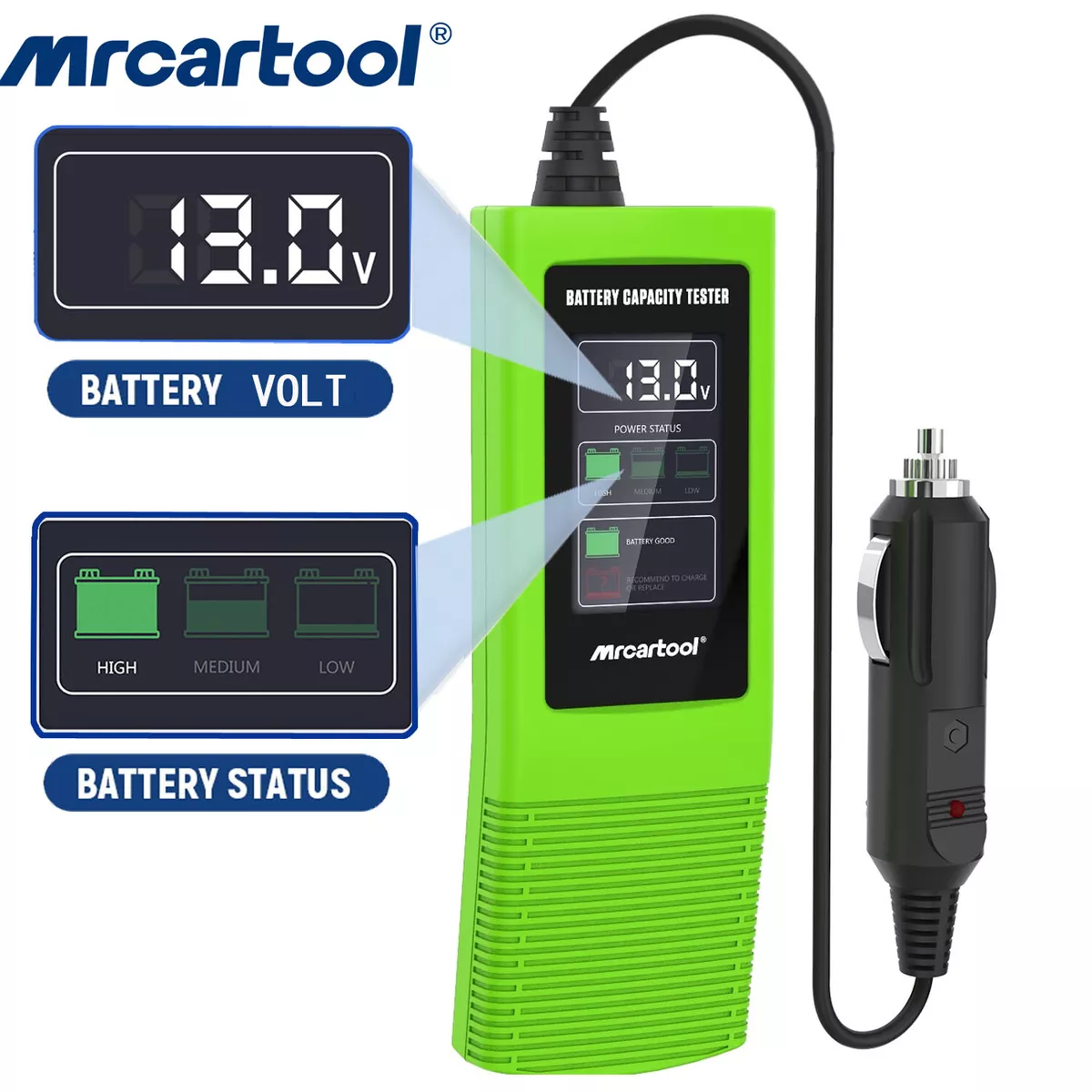 12V/24V KFZ Batteriewächter LCD Akkuwächter Volt Spannung Leistung  Analysator