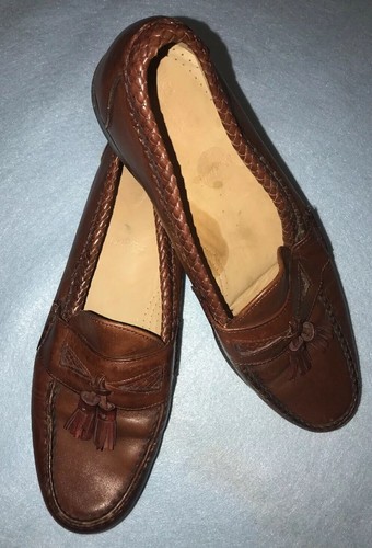 Allen Edmonds Brown Maxfield 47716 Brown Braided Tassel Loafer Men Size 12 - Picture 2 of 7