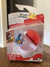 Pokemon Clip 'N' Go MudKip & Poke Ball (2022) Jazwares Toy Figure - NEW