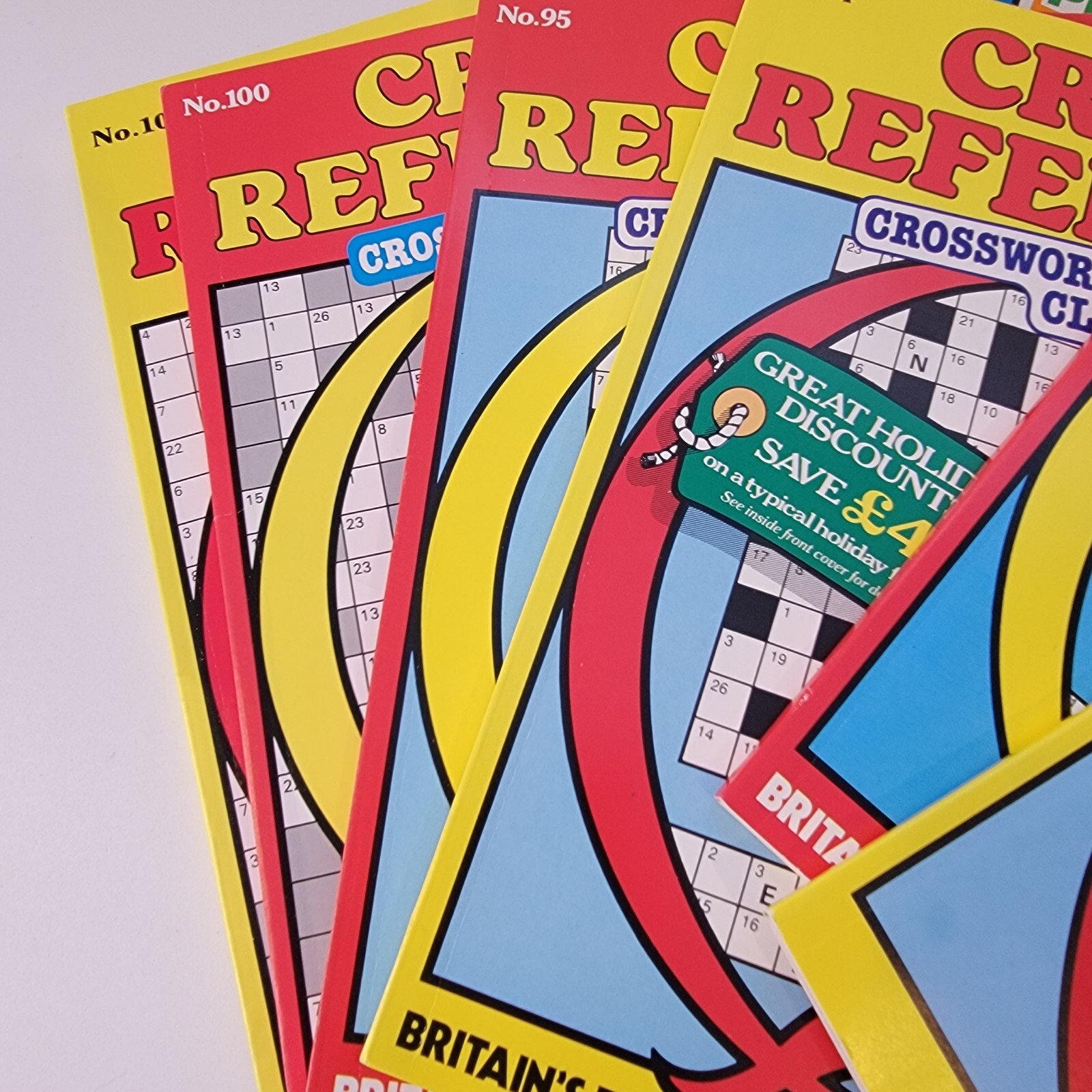 Lot of 12 Dell Penny Press Cross Reference Crosswords without clues NOS