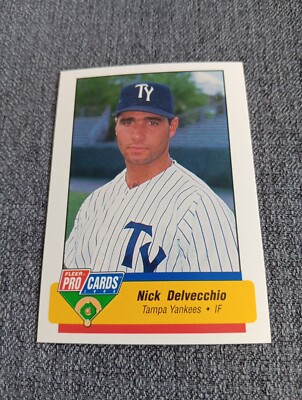 プロ野球 カード 1994 1994 ProCards Nick Delvecchio Tampa Yankees New York Yankees Card