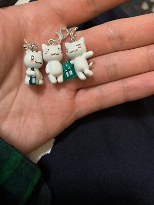 Nomaneko Mini Figure Keychain Charms 3x