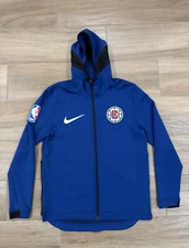 Nike Men's Los Angeles Clippers Hoodie LARGE Showtime Therma Flex Zip Sweatshirt
