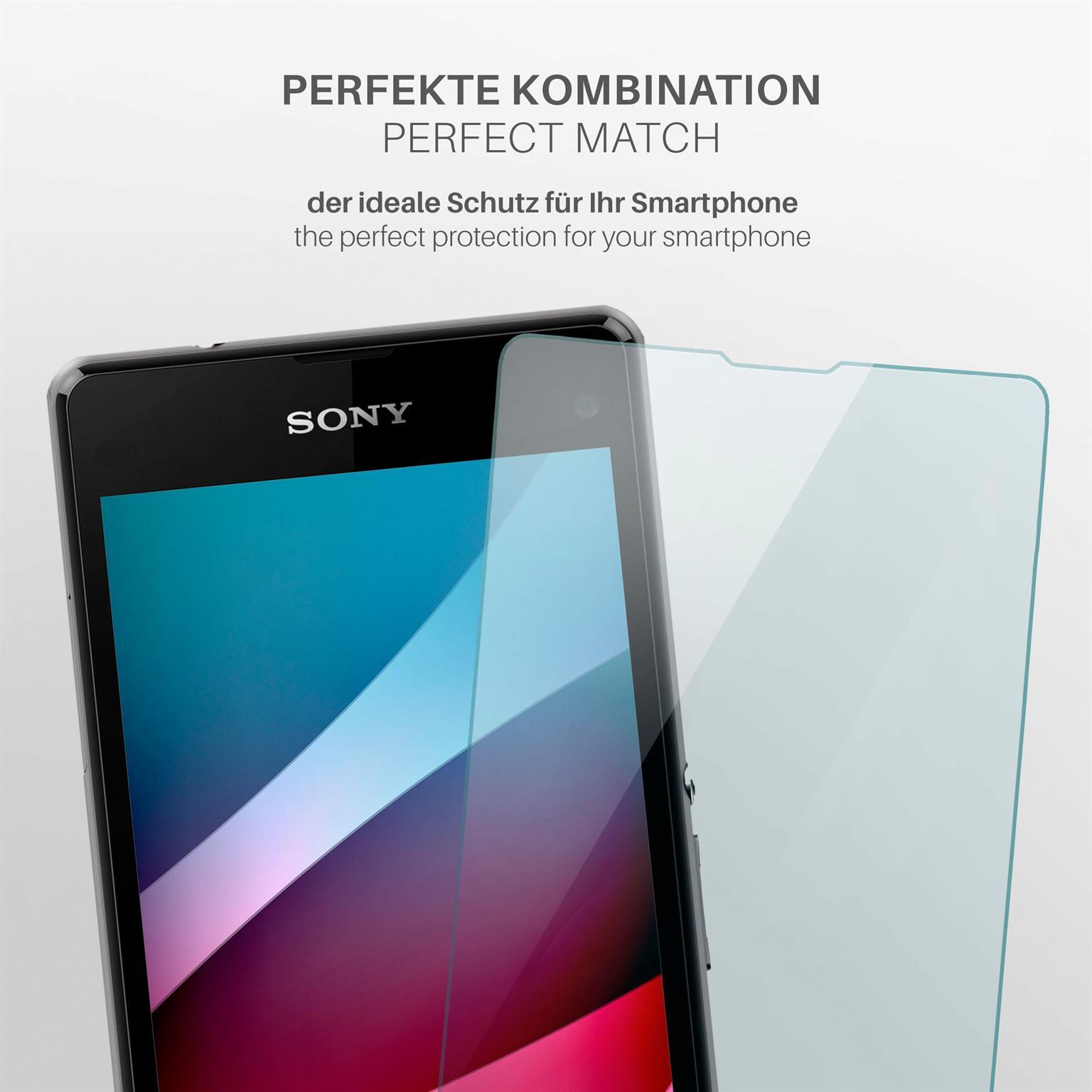 2x Echt Glas für Sony Xperia Z1 Compact Panzerfolie Handy Premium Displayschutz