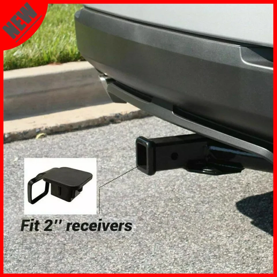 Cubierta de receptor de enganche de 2" tapa de enchufe de tubo de remolque inserto plano de 4 vías para BMW M3 Foto 4 de 4