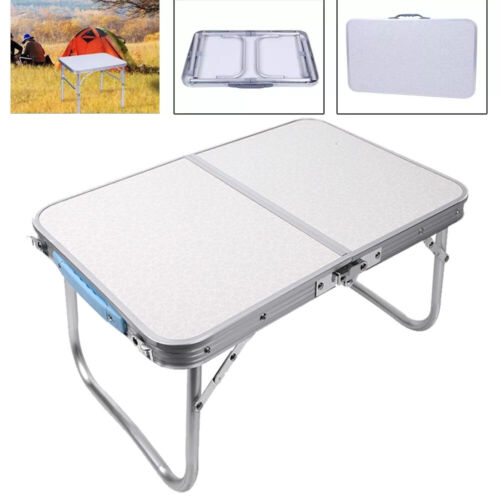 Outdoor BBQ Desk Aluminum Portable Folding Camping Picnic Table Garden Small NEW - Picture 3 of 14
