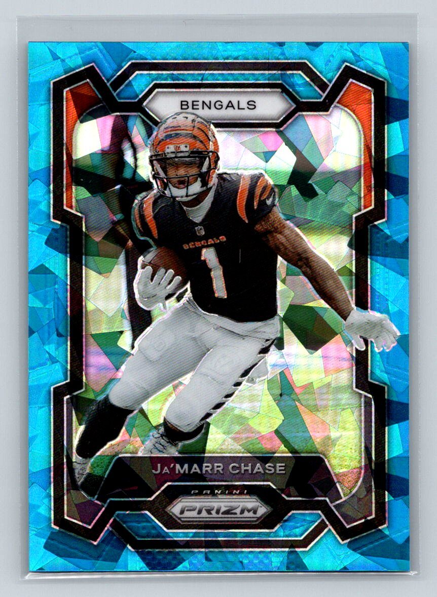2023 Panini Prizm #56 Ja'Marr Chase Blue Ice #/99