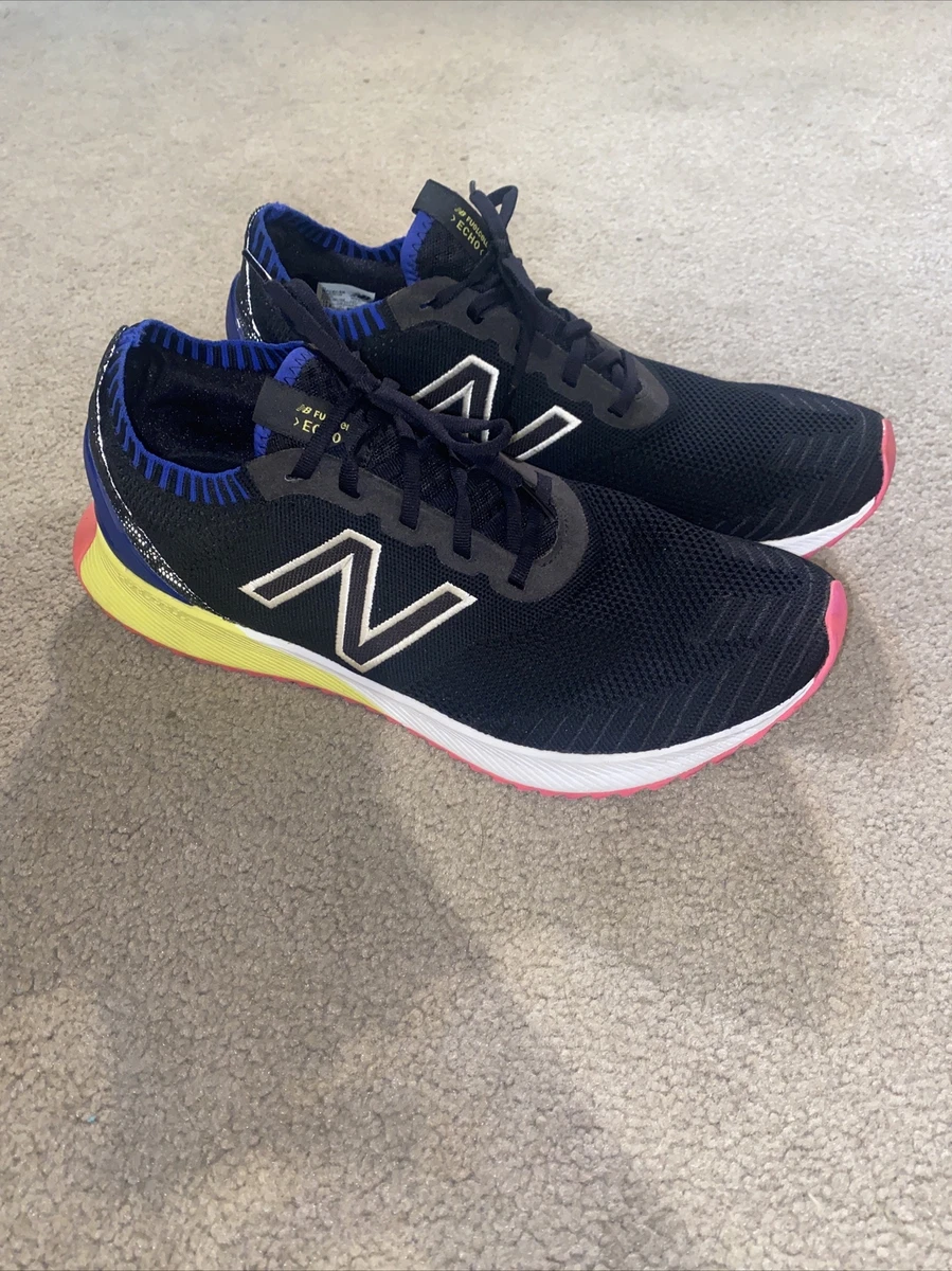 New Balance Mens Fuel Cell Echo Sneakers Sz 14 D black Blue neon