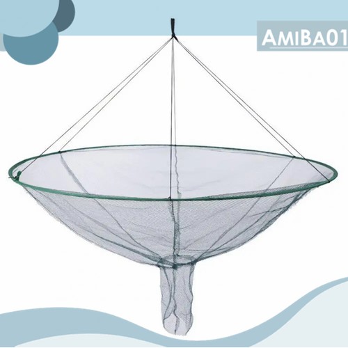 31" Foldable Fishing Net Portable Prawn Bait Crab Shrimp Net Pond Crab Catch Net