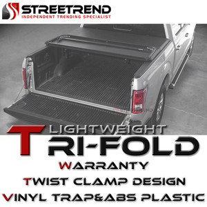 Hard Tri Fold Vinyl Abs Plastic Tonneau Cover For 14 18 Silverado Sierra 6 5 Bed Ebay