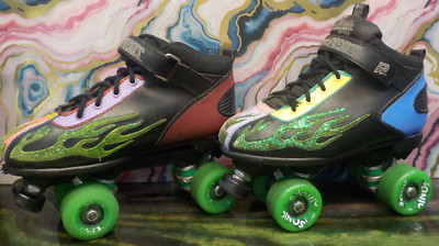 Sonic Drive In Custom Flame Rock Skates (Size 9)