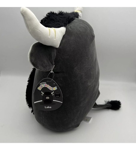 Squishmallows Lake the Black Bull with Gold Nose Ring 12" NWT Select Series - Picture 3 of 4