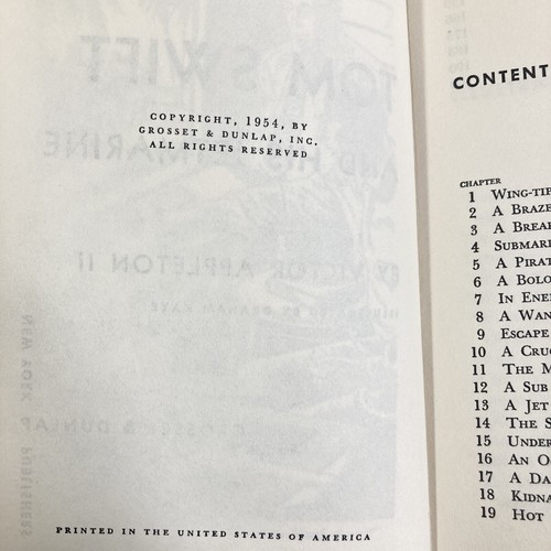 Tom Swift and His Jetmarine by Victor Appleton II HC 1954 Vintage w/ Dust Jacket - Imagen 6 de 14