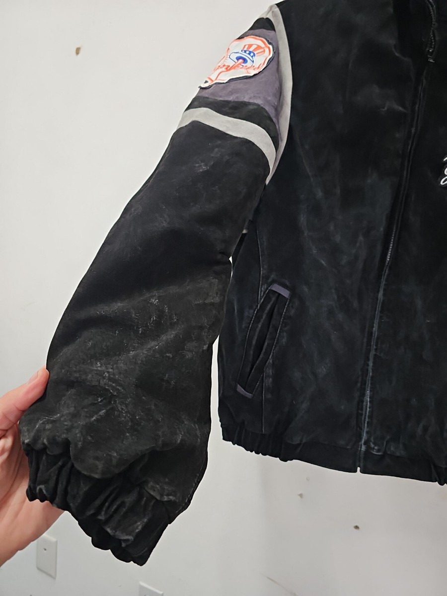 Vintage New York Yankees Varsity Bomber Jacket Leather GIII