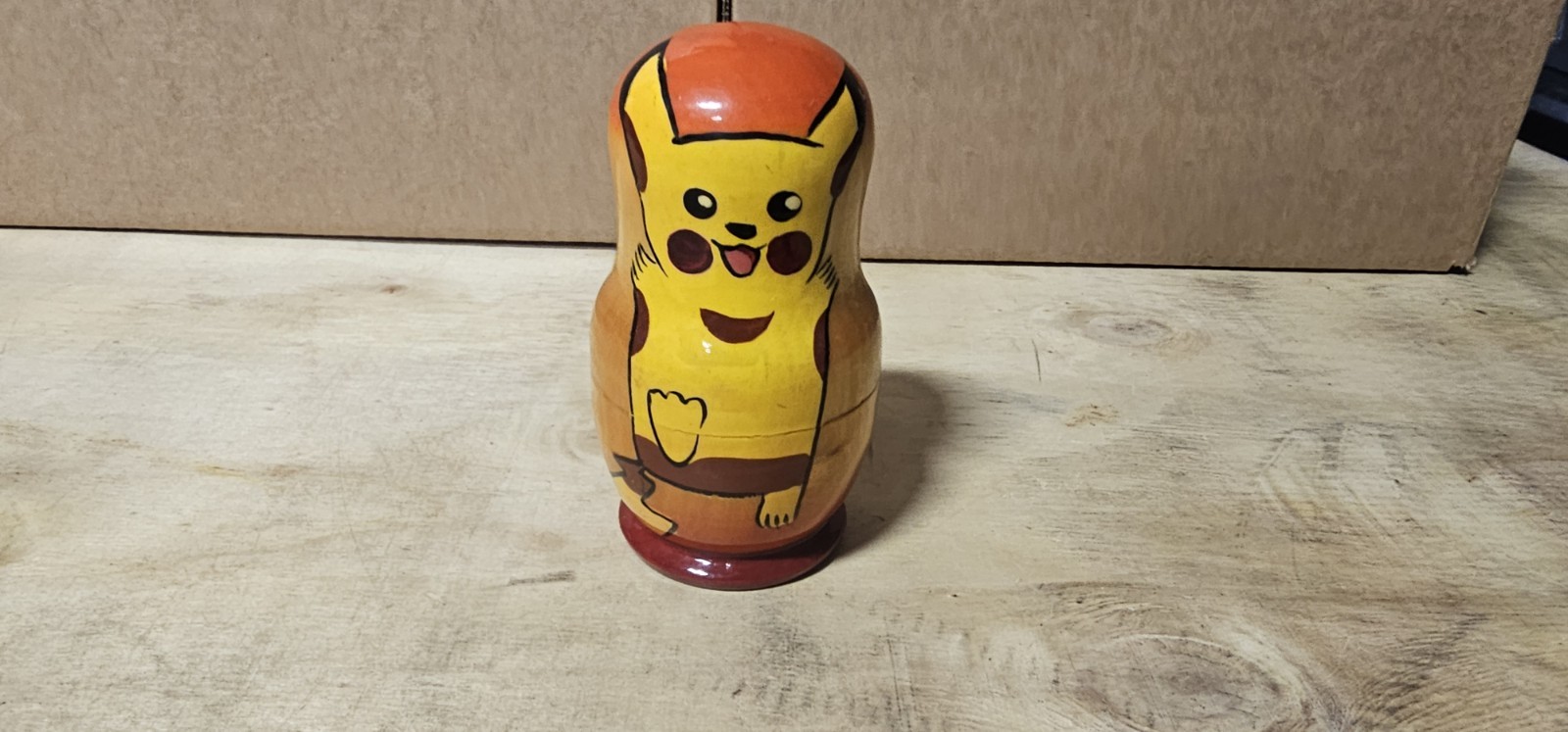 Handmade Pok&eacute;mon Pikachu  Set Of 5 nesting dolls