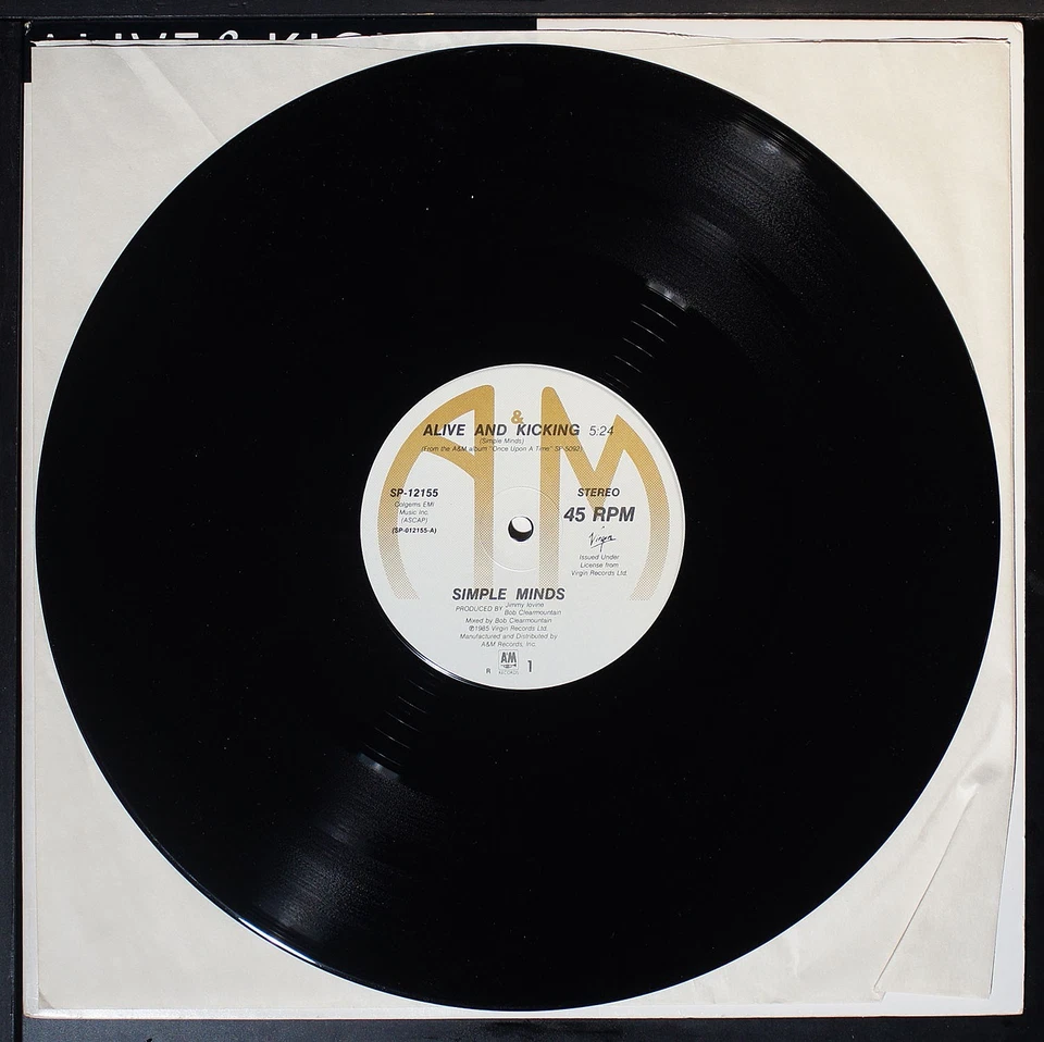 Simple Minds - Alive & Kicking (single) - 12" record [NHB4-055] USA - Image 3 of 4
