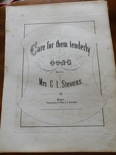 1861 CIVIL WAR CARE FOR THEM TENDERLY by MRS.C.L. STEVENS