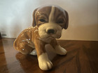 Goebel Brown and White Boxer Puppy Dog Vintage Adorable 3 3/4" Long Excellent