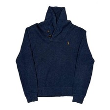 Polo By Ralph Lauren Sweater - Small Blue Cotton