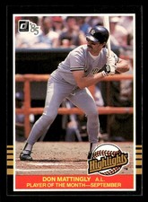 1985 Donruss Highlights #45 Don Mattingly PLAYER OF THE MONTH [NM] [Base Set]