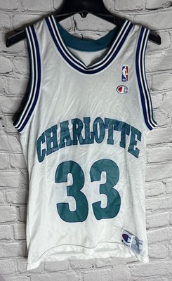 Vintage Charlotte Hornets Alonzo Mourning #33 Basketball NBA