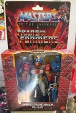 Masters of The Universe MOTU x Transformers Optimus Prime Armor He-Man MOC