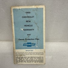 1969 Original Chevroletcorvettechevellecamaro Protection Planmanual