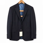 Men Suitsupply Blazer La Spalla Navy Wool Ariston Luxury Cloth 26 EU52S UK/US42S
