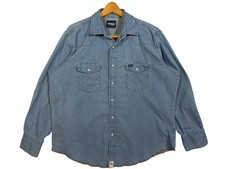 Wrangler Denim Button Up Shirt Pearl Snap Men's Size XXL 2XL 70127SW 4500122243