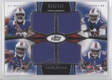 2013 Topps Prime Quad Combo Relics /373 EJ Manuel Steve Johnson Robert Woods 1b0