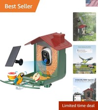 Smart Bird Feeder with Camera - Automatic Wildlife Alerts  Audio Connection