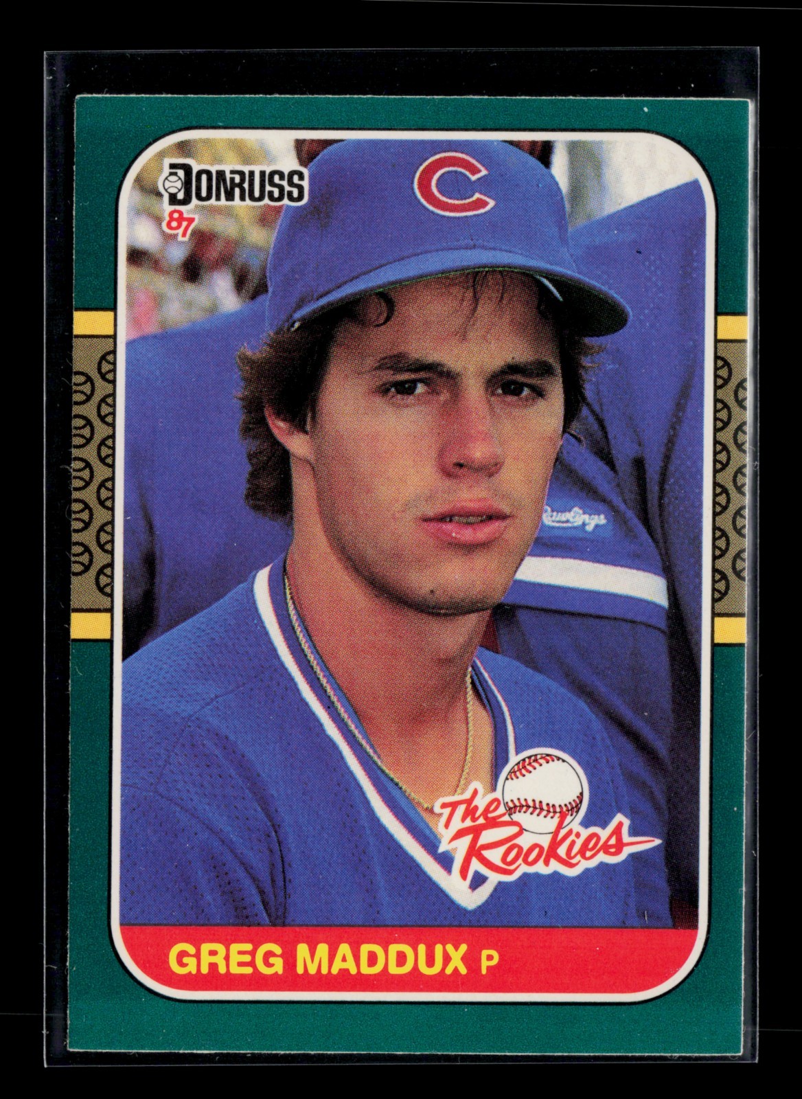 1987 Donruss The Rookies Greg Maddux #52 (RC) Chicago Cubs Hall of Fame NM