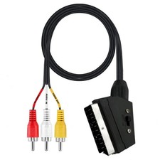 Cavo AV triplo da Scart a per RCA da 1,5 m per video definizione standard