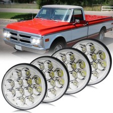 BeaveWAY 4pc 5.75in Round LED Headlight 36W Crystal IP68