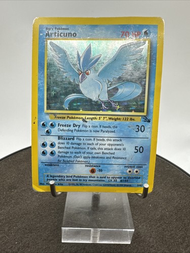 Pokémon TCG Articuno Fossil 2/62 Holo Unlimited Holo Rare