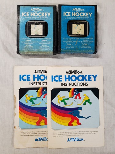 Atari 2600 Ice Hockey With Manual Tested
