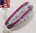 1CT Heat Treated Rubellite Tourmaline 925 Sterling Silver Ring Sz 7 L1-2 — photo 2