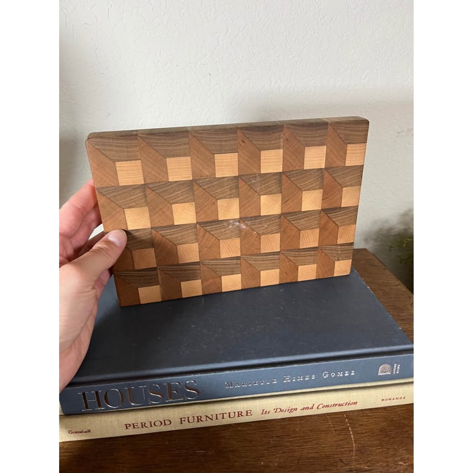 Hand crafted Wooden Cutting Board/pedestal tray