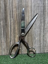Vintage WISS Pinking Shears Heavy Solid Metal Sewing Craft Scissors
