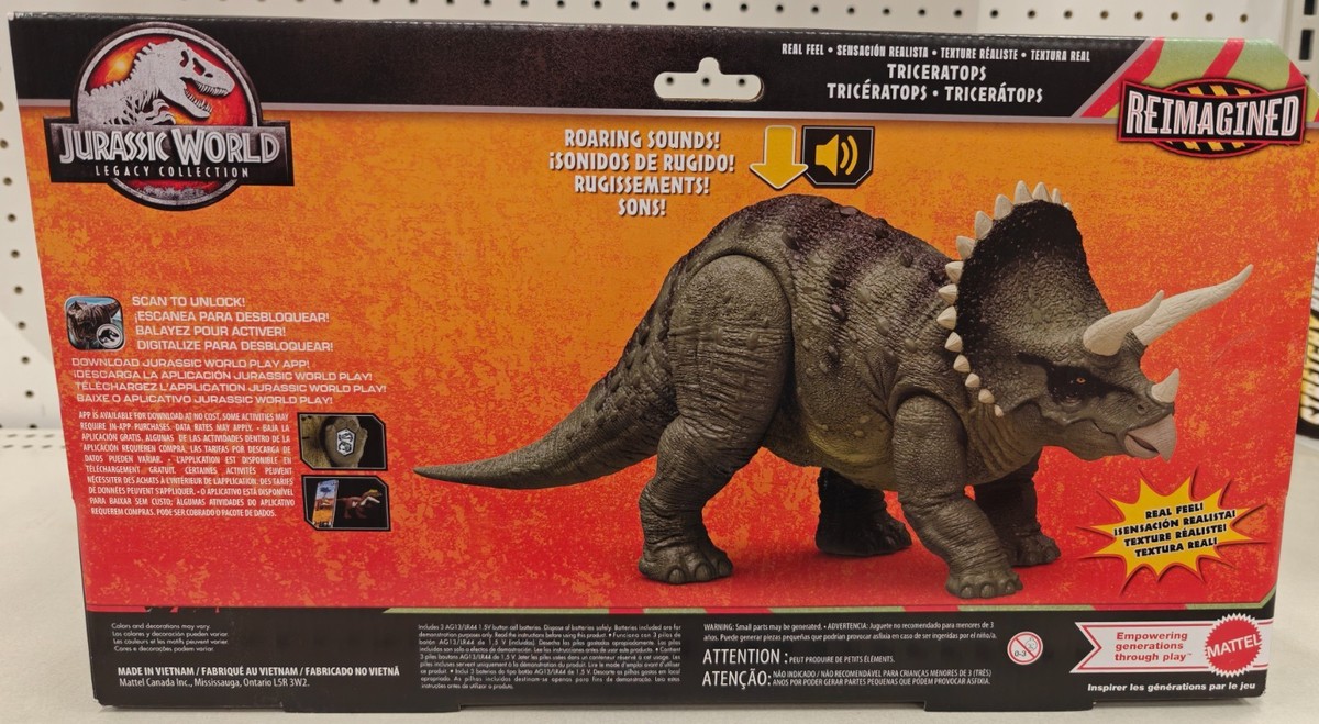 Jurassic World Legacy Colleciton Reimagined Real Feel Triceratops