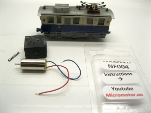 Micromotor.eu NF004 Fleischmann Werks-, Schienereinigungslok Coreless Motor Kit