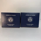 Two (2) 2011-W  PROOF American Eagle Silver Uncirculated Coins w/ Boxes & COA's