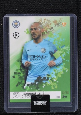 2024-25 Topps Total Football Green 12/75 David Silva #845 14dq