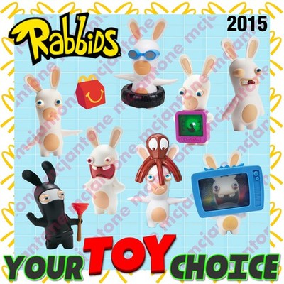 McDonald's 2015 RABBIDS Raving RABBIT Invasion RAYMAN Spinoff YOUR Toy CHOICE