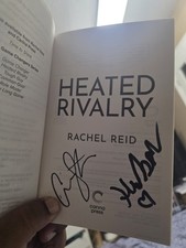 CONNOR STORRIE & HUDSON WILLIAMS DUAL SIGNED HEATED RIVALRY BOOK W/PROOF
