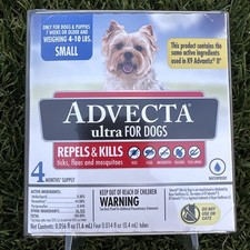 Advecta Ultra for Dogs 4 Month Supply Small 4-10 lbs