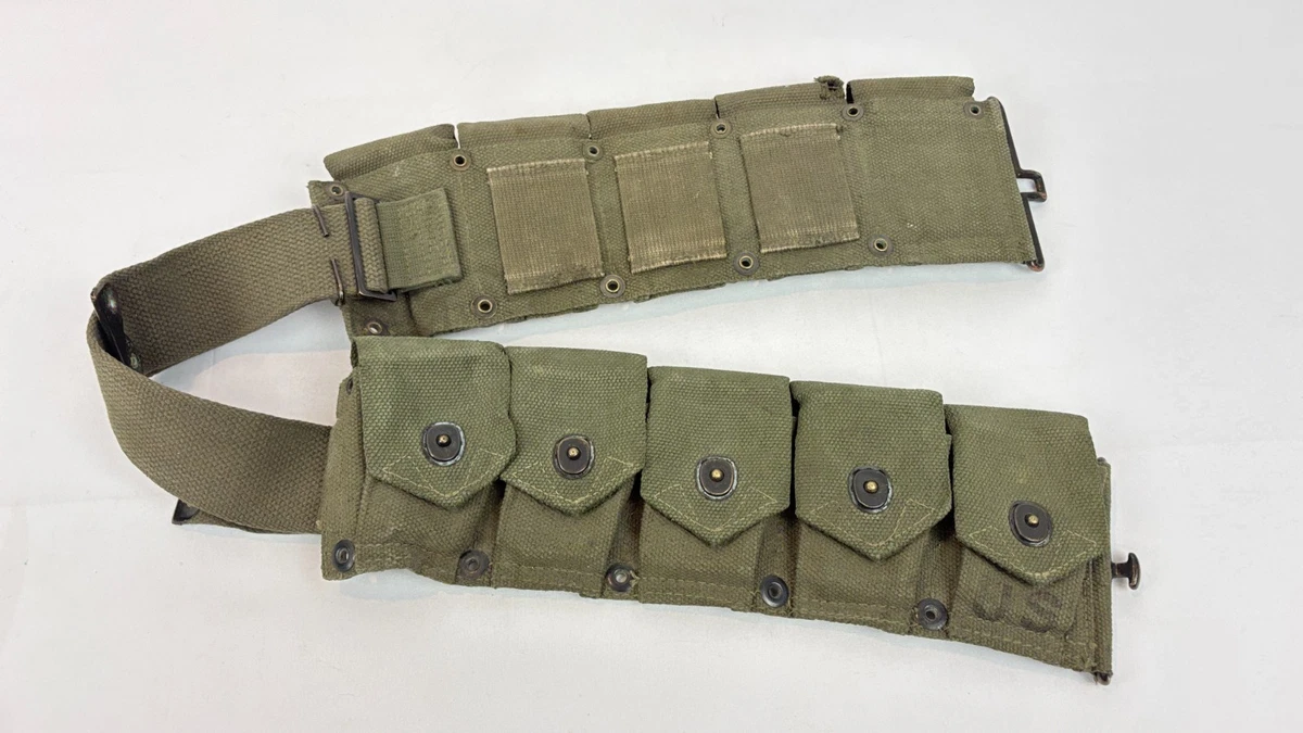 Garand Cartridge Belt In Original Ww Ii Us Field Gear & Equipment